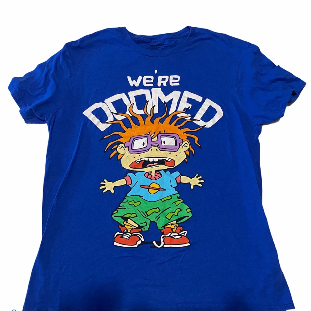 Mens Nickelodeon Rugrats Chuckie Finster T shirt